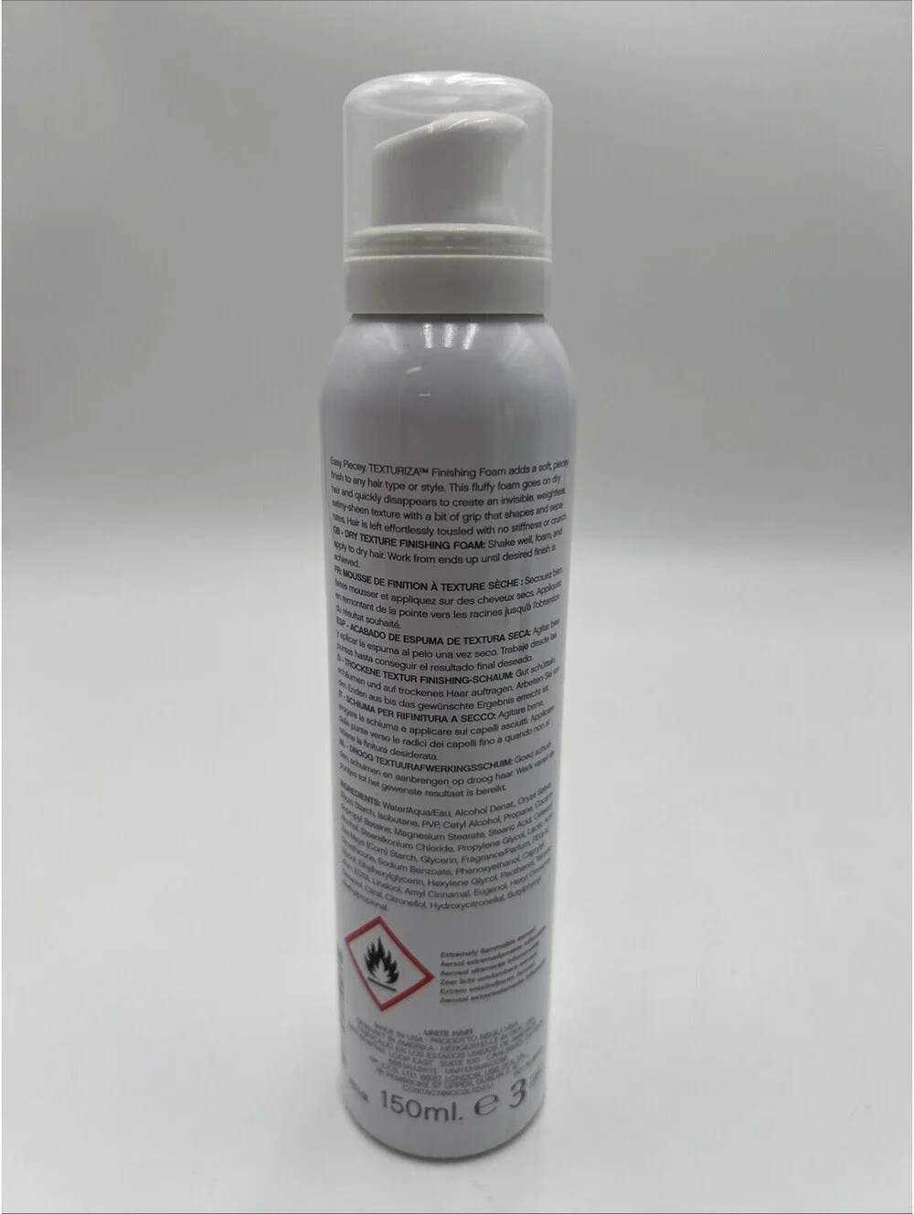 Unite Texturiza Finishing Foam Dry Texture Hair Styling Foam 5.2oz